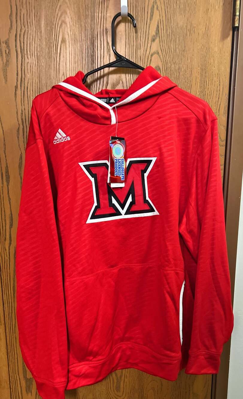 Adidas NCAA Miami RedHawks Sideline Player Performance Hoodie